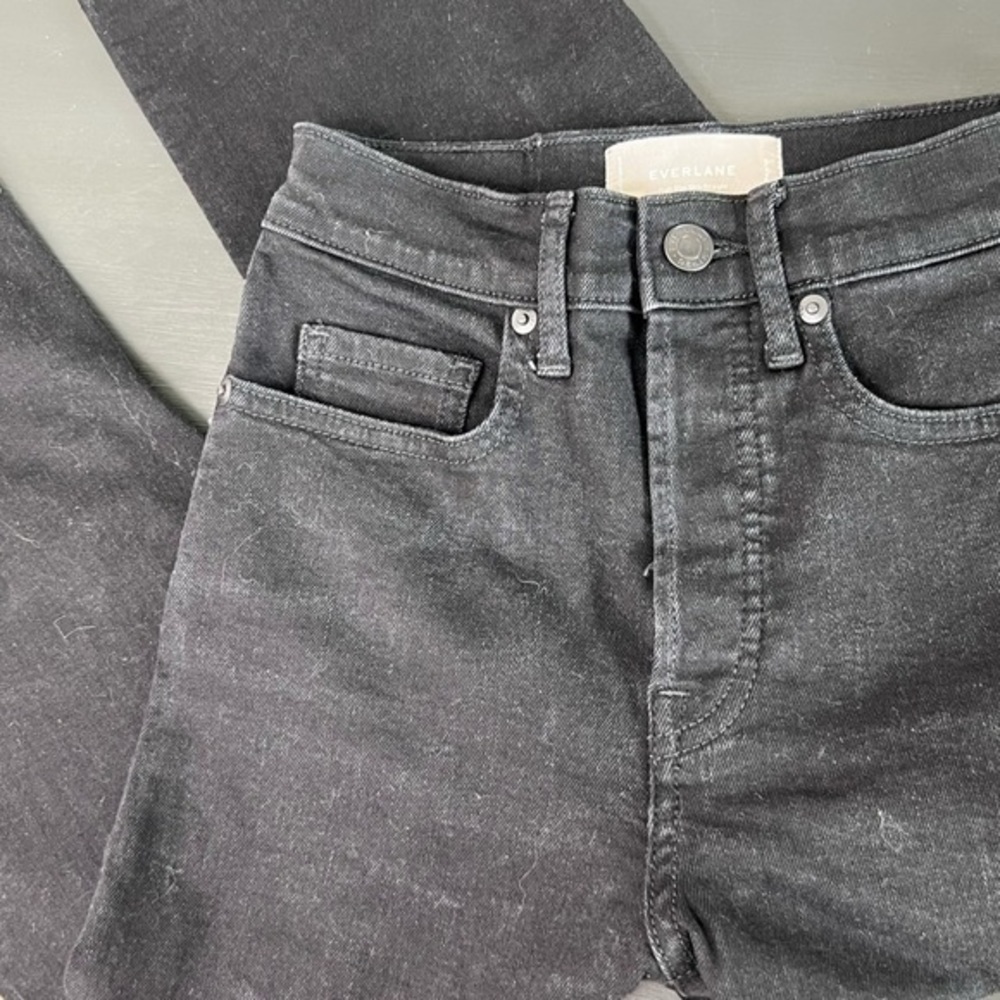 Everlane High Rise Slim Straight, size 25 - Picture 2 of 6